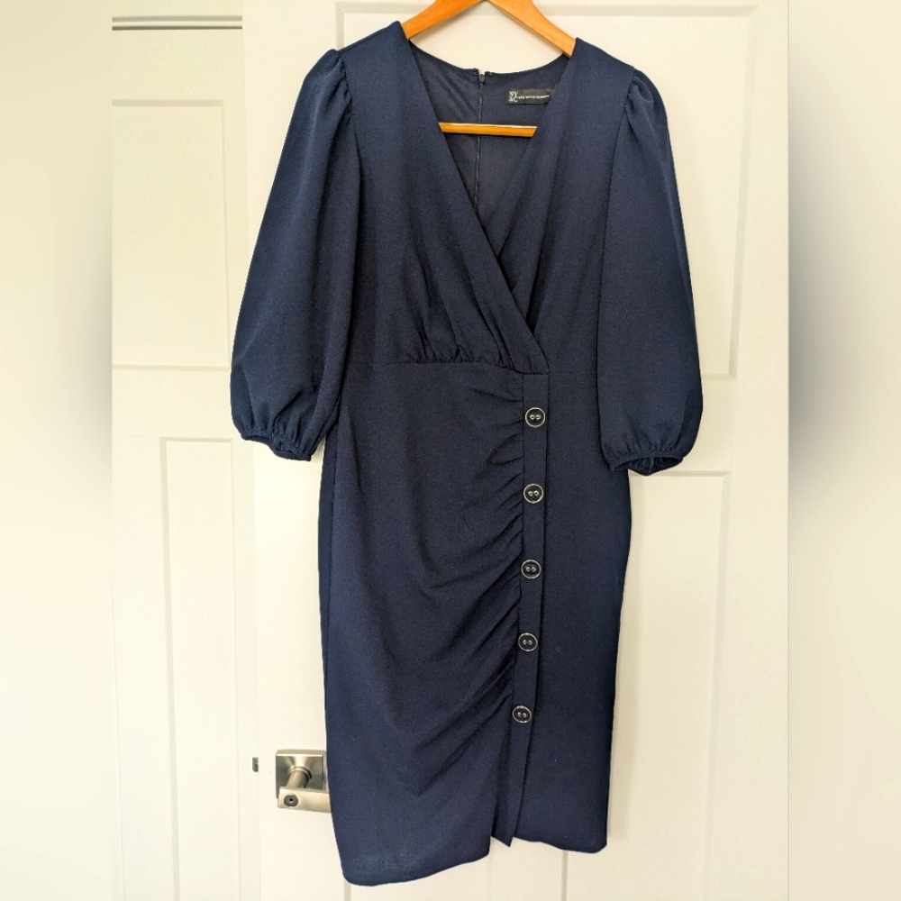 New York & Co Navy Blue Dress